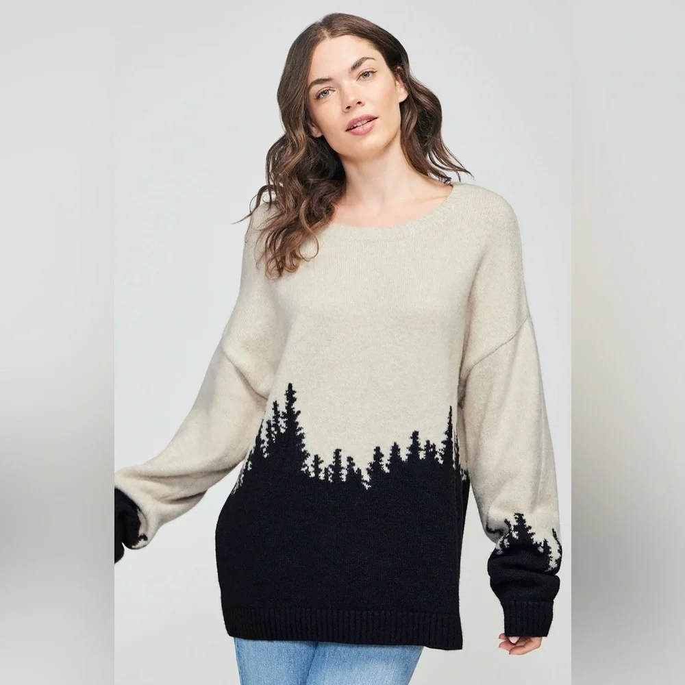 Wildfox Couture Horizon Daytrip Sweater in Rainy Day - Picture 1 of 10